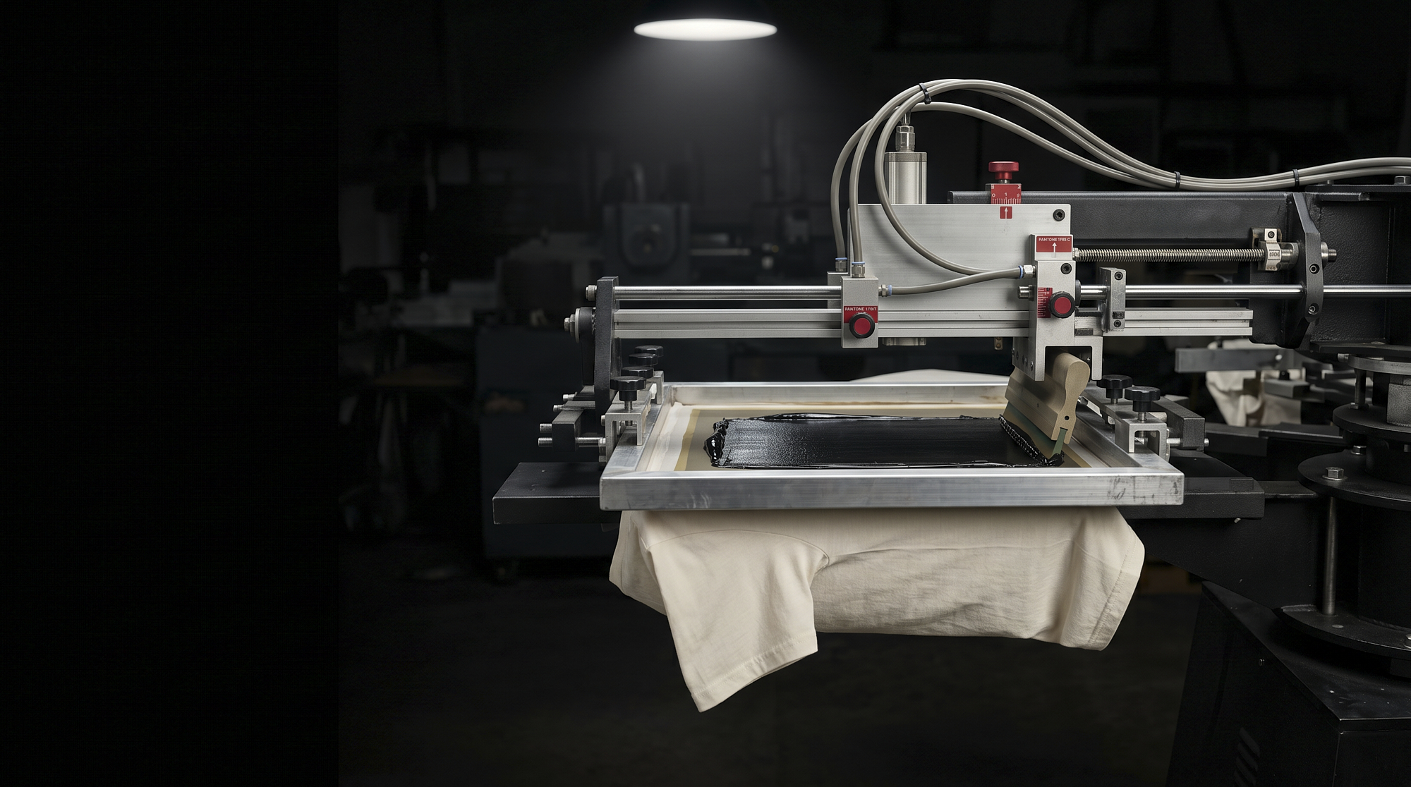 Siebdruckkarussell in der Produktion